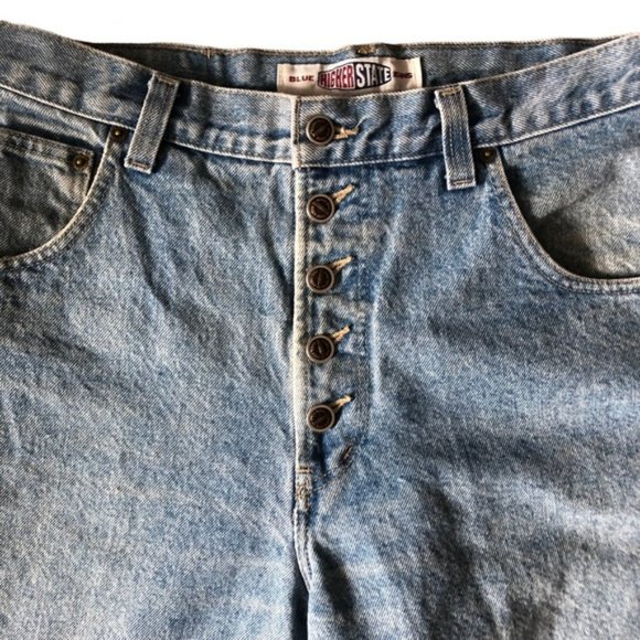 Vintage HIGHER STATE Women’s Relaxed, Button Fly, Tapered Leg Denim 15-16 - Picture 5 of 10